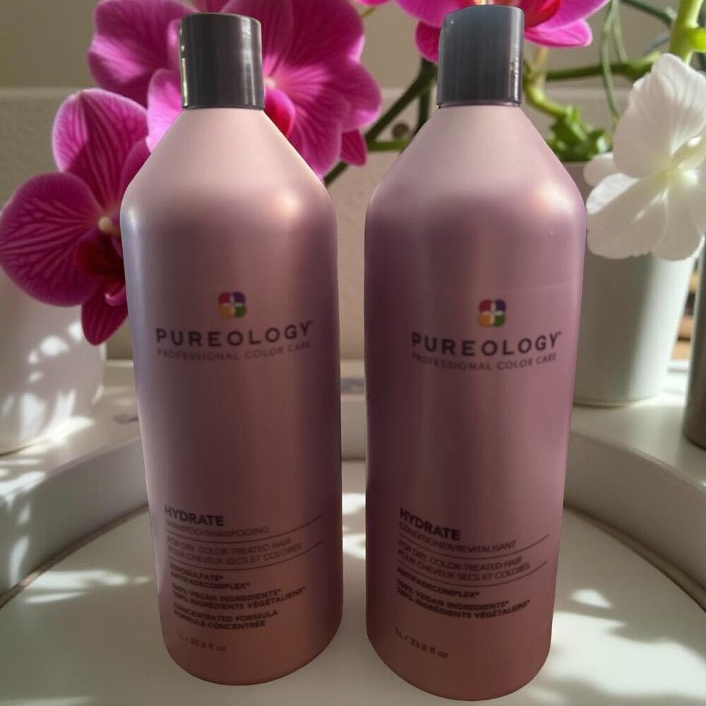 Pureology Hydrate Shampoo Conditioner 33.8 oz Liter
